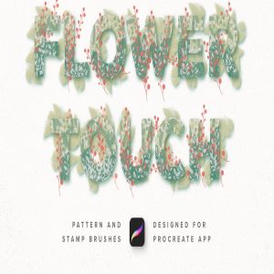 花卉图案纹样Procreate笔刷合集 Flower Touch Procreate Brushes