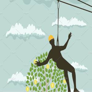 把人吊在树上摘金币  people money tree