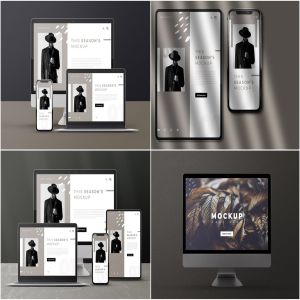 响应式网页设计多设备预览样机PSD模板 Modern Device Mockups