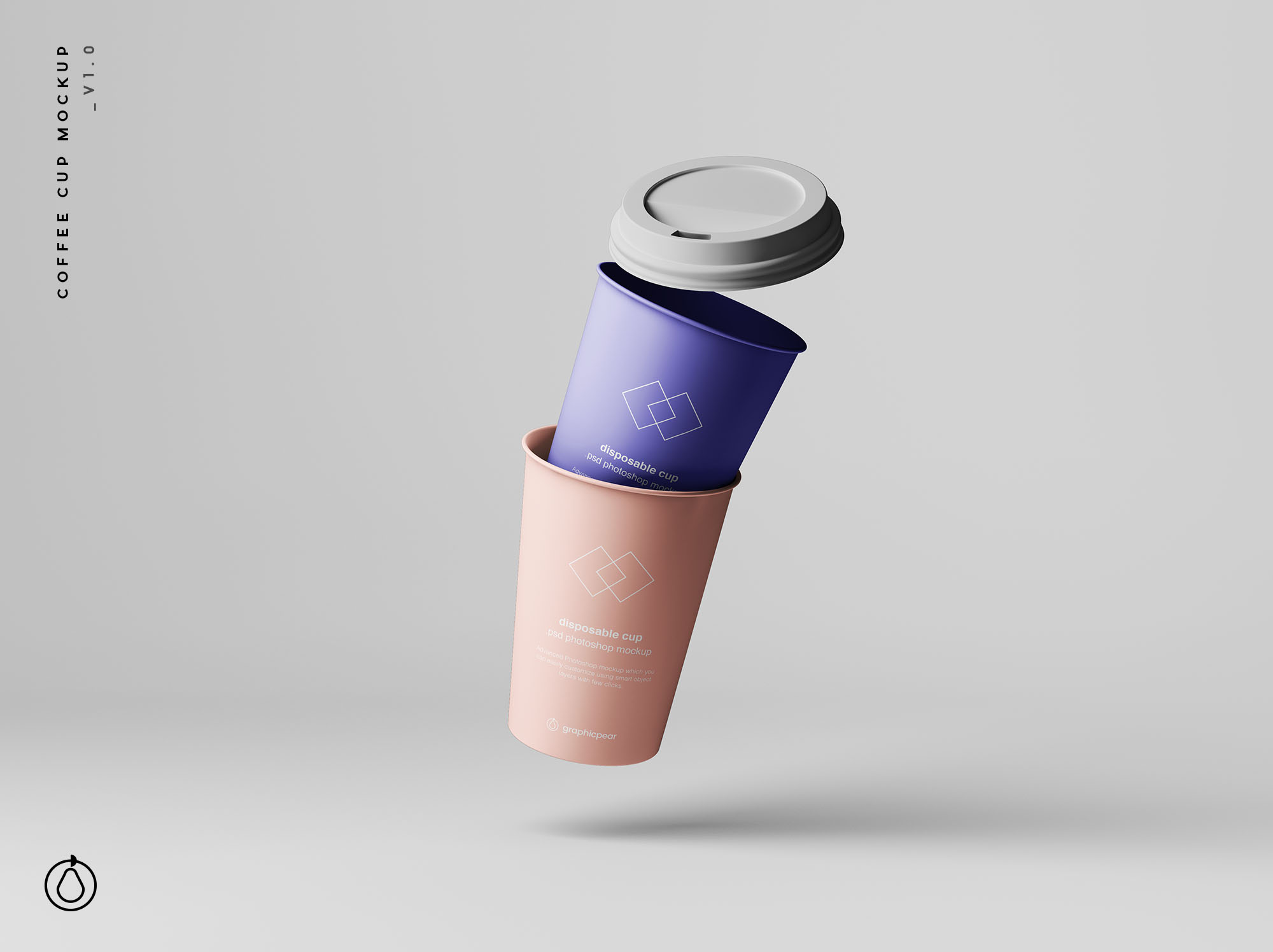 7个咖啡纸杯定制外观设计效果图样机模板 7 Coffee Cup Mockups
