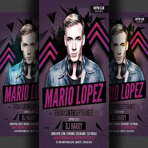 Dj音乐派对聚会宣传传单模板 Guest Dj Minimal Party Flyer