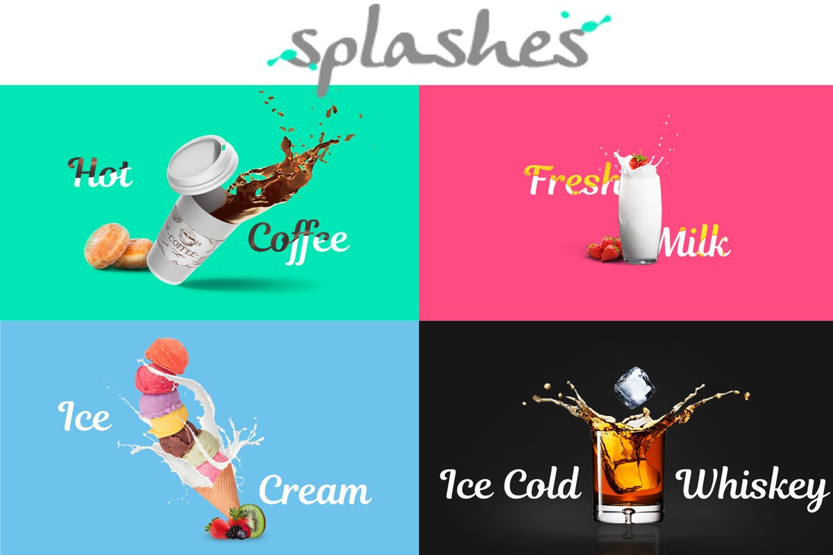 创意产品品牌网站/电商网站设计PSD模板 Splashes V2 PSD Template