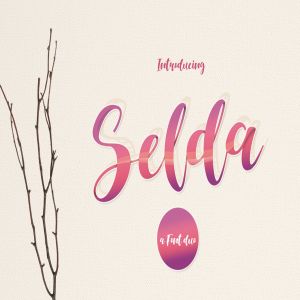 字体二重奏：英文手写字体+素描风格字体 Selda Script Font Duo