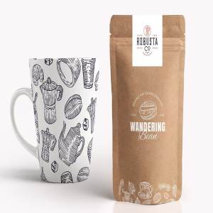 咖啡品牌专业Logo设计模板合集 Cafelicious – Coffee Branding Kit插图8
