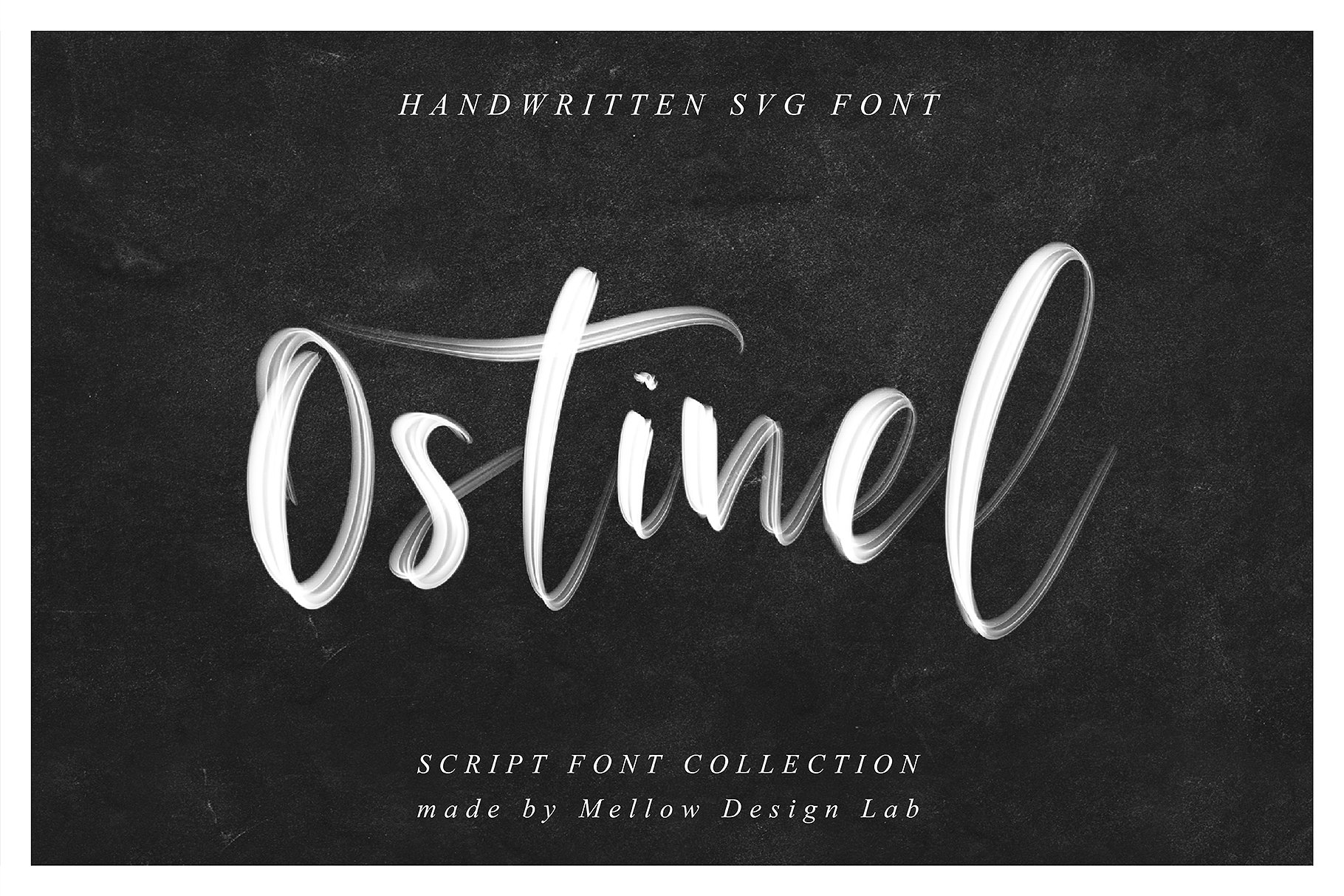 行云流水英文书法SVG画笔字体 Ostinel SVG Script Font