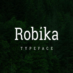 带有独特圆角英文衬线字体 Robika Serif Typeface