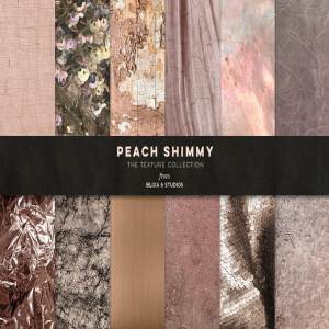 鳞片龟裂织布等图案纹理 Peach Shimmy Digital Textures
