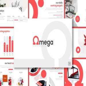 创业公司商业路演PPT幻灯片模板 Omega – Powerpoint Template
