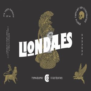 现代版式设计英文衬线字体 Liondales & Extra
