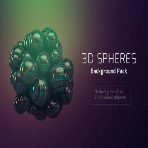 特别的3D球体背景 Free 3D Sphere Backgrounds
