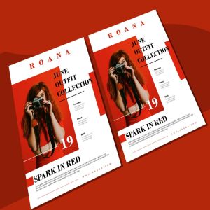 企业营销/简介海报传单设计模板 Roana Flyer