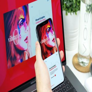 响应式页面设计MacBook Pro & iPhone X样机模板v1 New Macbook Pro & iPhone X Responsive Mockup Vol 1