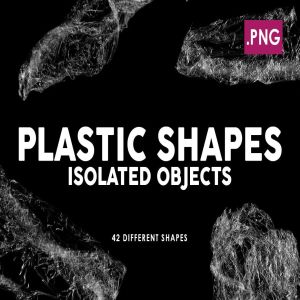 42款高清透明塑料形状图案PNG素材 Isolated Plastic Shapes