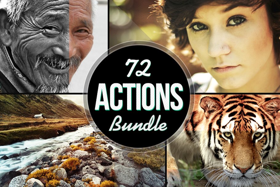 72款照片效果处理PS动作合集 72 Actions Bundle