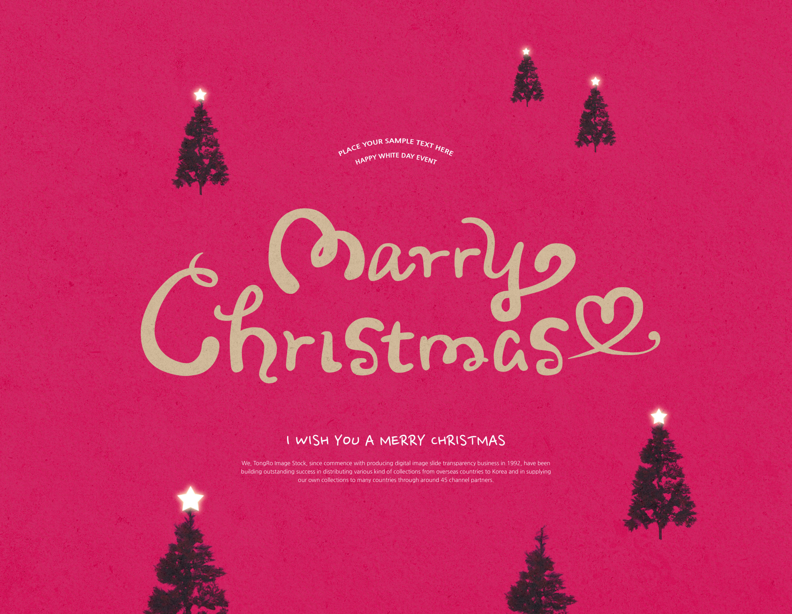 圣诞假期问候祝语海报设计素材[PSD]