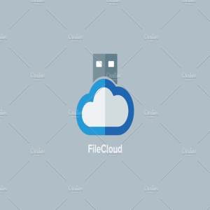 云存储主题Logo模板 File Cloud Logo Template插图2