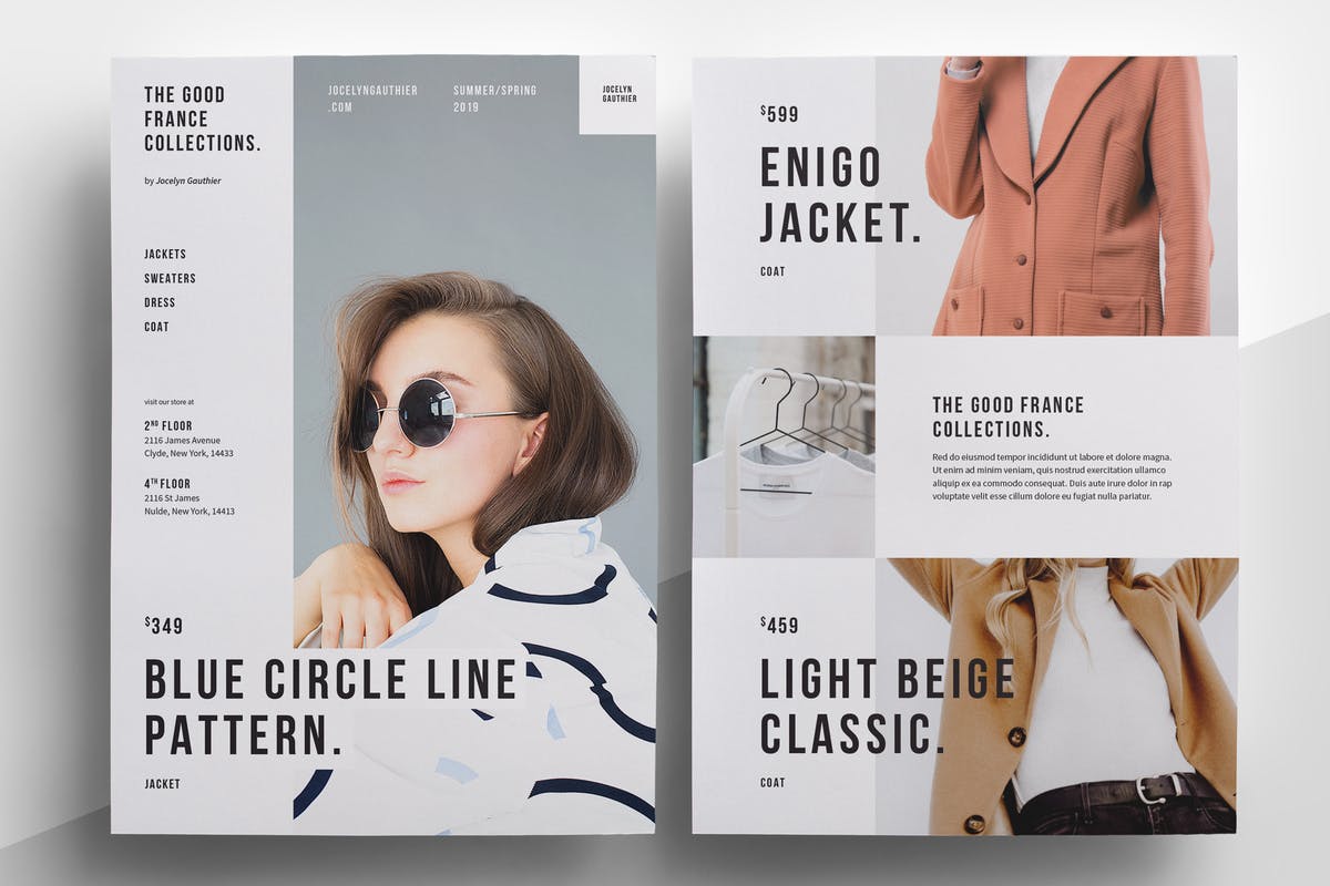 时尚服饰品牌海报PSD模板 Fashion Flyer