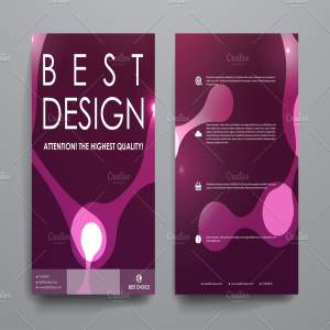 抽象图形背景小册子模板 Beautiful Brochures