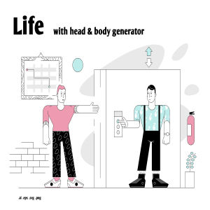 一流设计素材网下午茶：个性的生活场景插画素材下载[Ai]