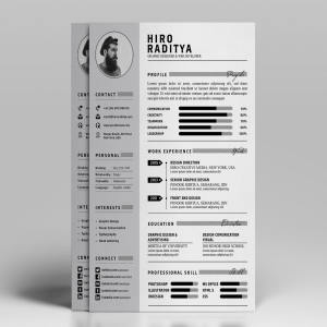 设计师简历及作品展示模板 Resume & Portfolio Template – YA