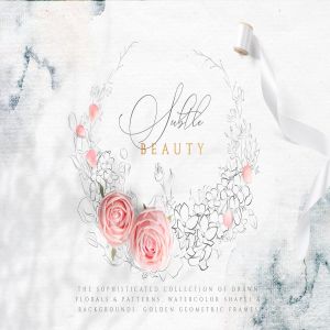 精致美感水彩花卉图案合集 Subtle Beauty Graphic Collection