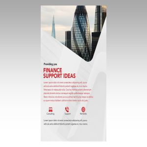 金融理财服务咨询企业宣传海报传单设计模板 Corporative Ideas Flyer Poster Vol 03