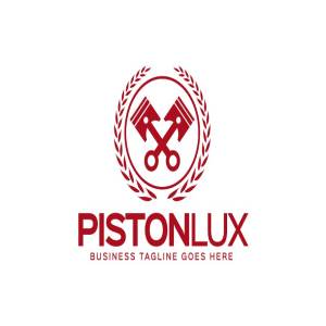 活塞图形Logo模板 Piston Logo