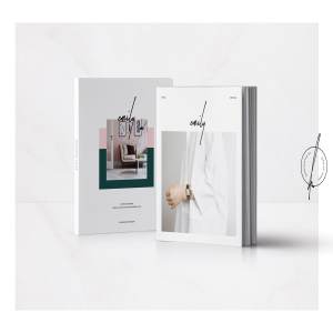 极简主义时尚生活与旅游杂志模板 Emily Magazine