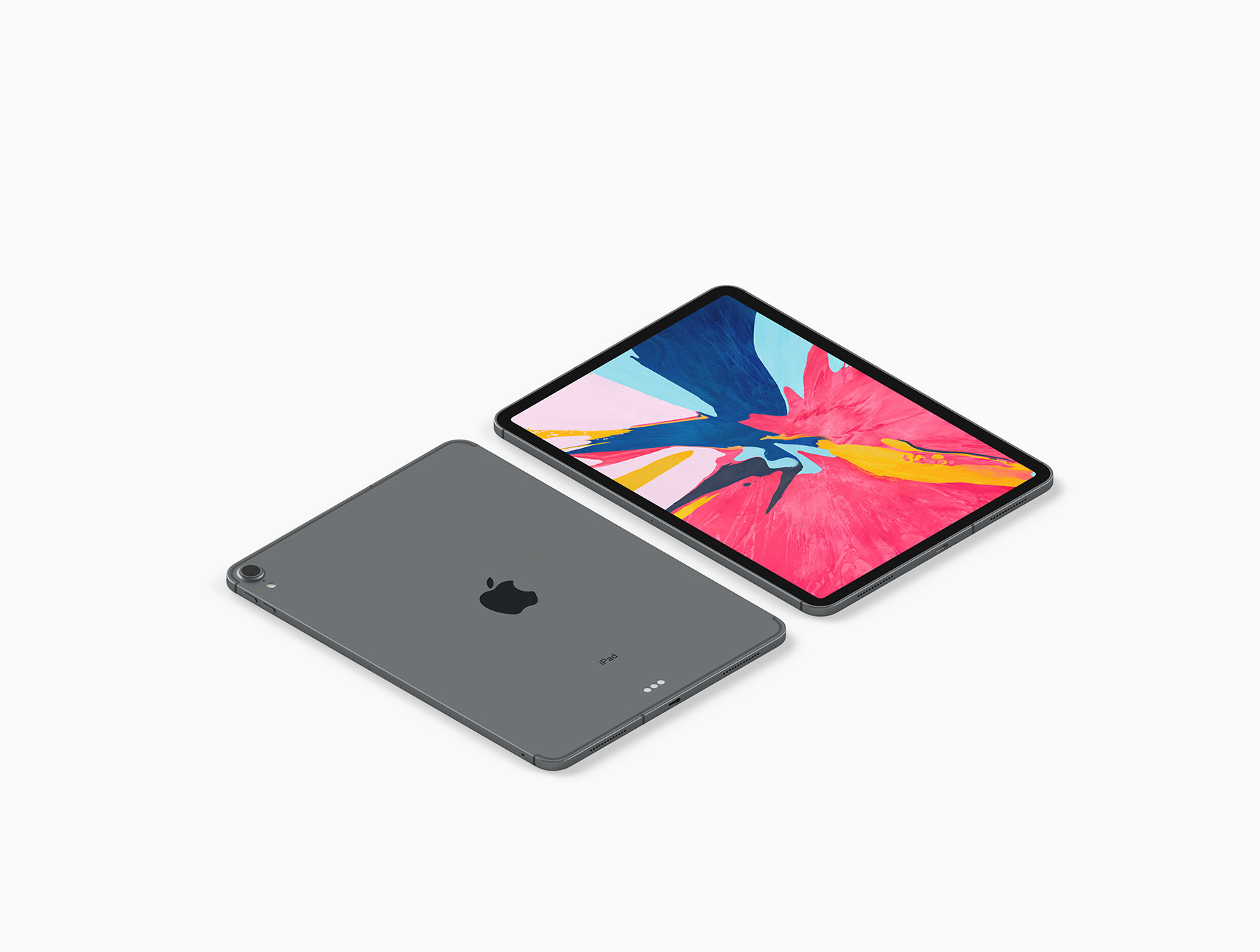 iPad Pro 2018展示样机下载 [PSD]