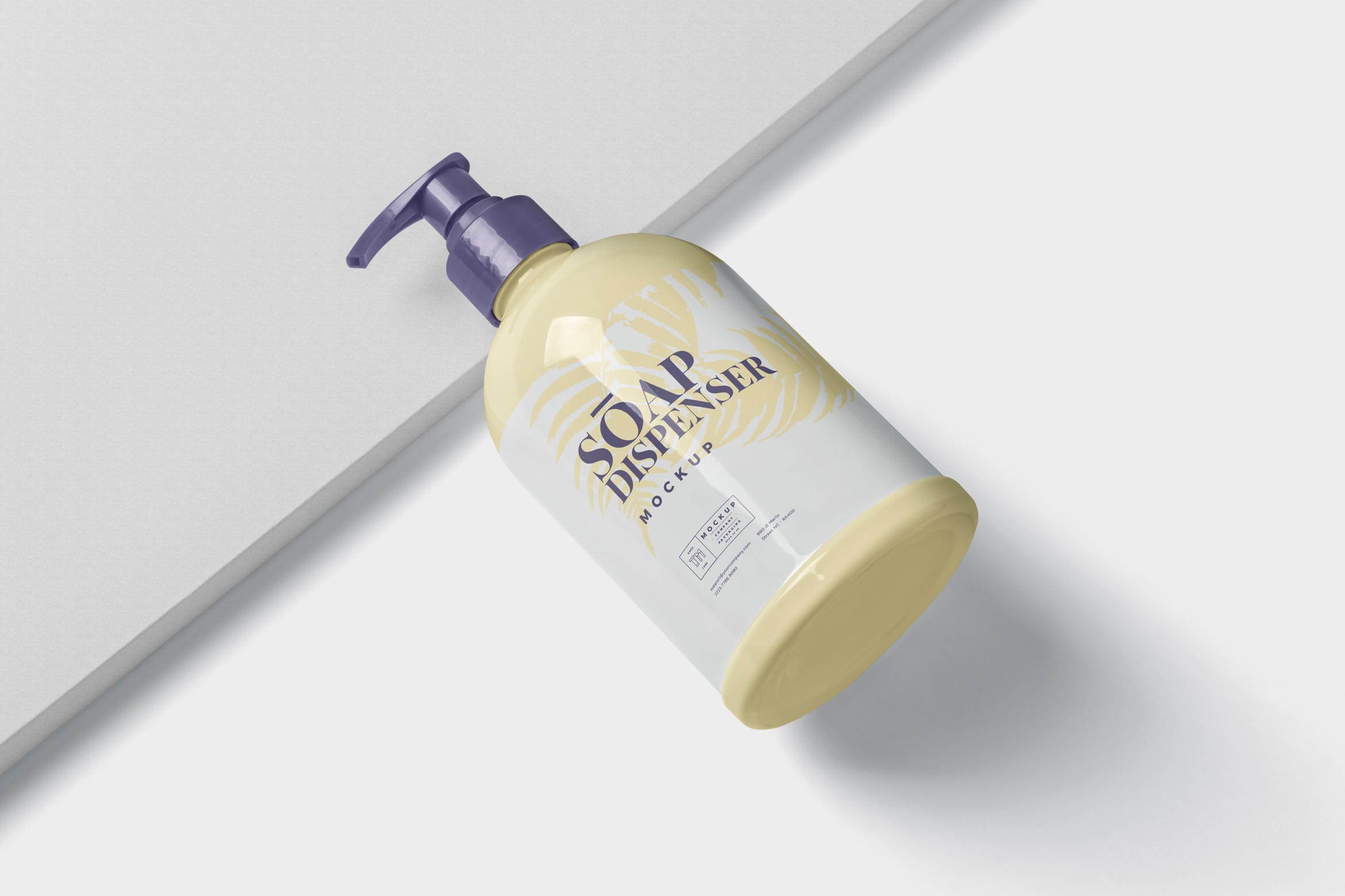 沐浴露洗发水按压瓶外观设计样机模板 Soap Dispenser Mockup – Big Size