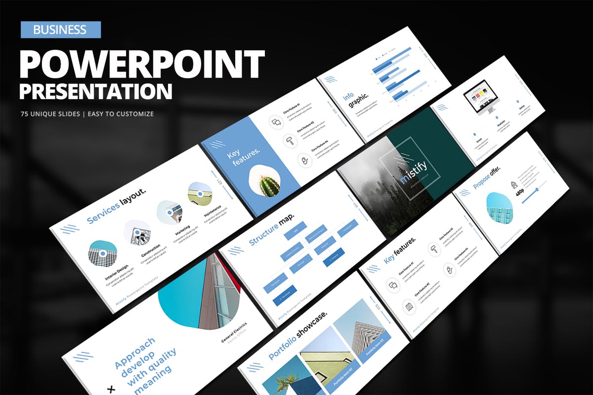 项目投标项目介绍PPT幻灯片模板 Business Powerpoint Presentation