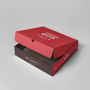 披萨包装盒子样机模板 27 Pizza Box Mock-up