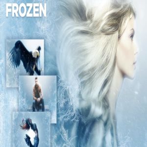 冰霜雪花效果照片处理PS动作 Frozen Photoshop Action CS3+