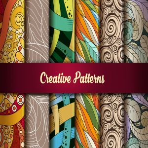 创意设计花卉图案纹理背景 Floral Patterns Texture Backgrounds