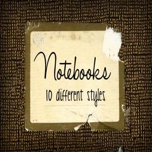 复古做旧记事笔记本封面 Notebook Textures