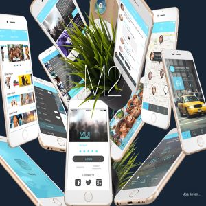 极简主义手机APP应用界面设计UI套件V.2 Minimailist Mobile UI Kit V.2