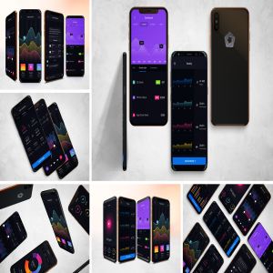 Android/iOS平台APP应用UI设计效果图样机v3 Android & iOS Mockup V.3