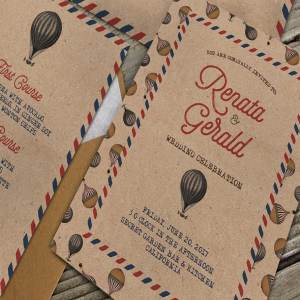 复古怀旧风格旅行婚礼设计物料素材 Vintage Travel Wedding Suite