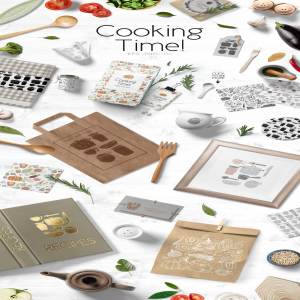 烹饪主题特色矢量图形