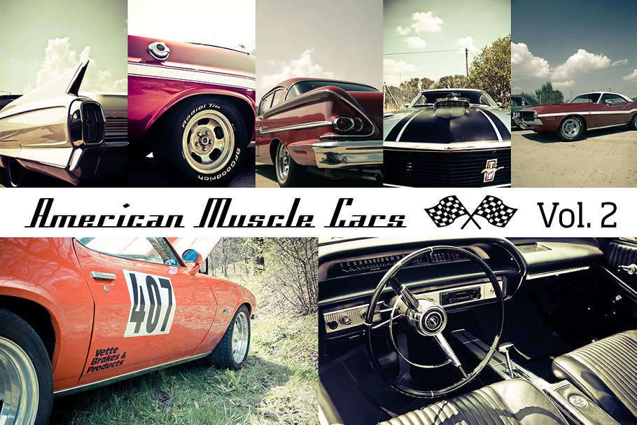 美式肌肉车高清照片素材 American Muscle Cars Vol. 2 (12x)