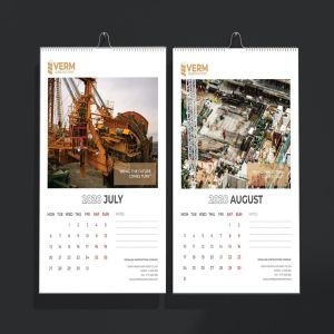 2020年建筑主题台历&挂墙日历表设计模板 Construction Wall & Table Calendar 2020插图7