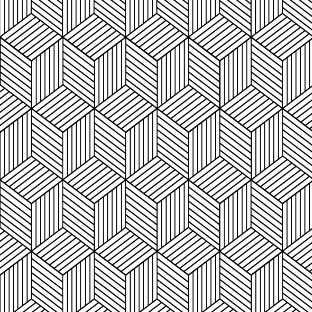 六边形几何图形矢量图案设计素材Hexagon Geometric Pattern u2013 Vector 