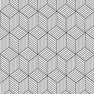 六边形几何图形矢量图案设计素材 Hexagon Geometric Pattern – Vector