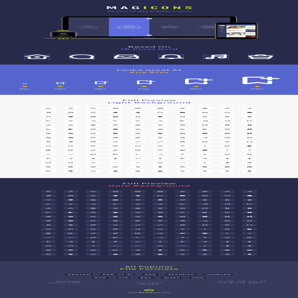 漂亮的极简主义矢量图标套装[Ai]