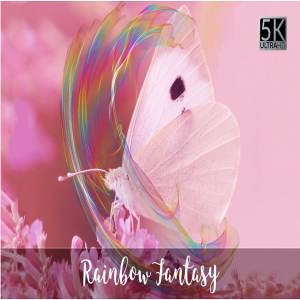 5K分辨率彩虹的幻想叠层背景 5K Rainbow Fantasy Overlays