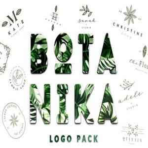 简约优雅品牌公司Logo设计模板 BOTANIKA Logo Pack插图1