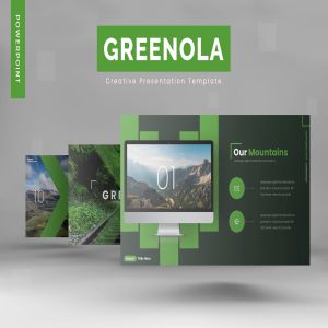 旅游景点推荐/旅游研究PPT幻灯片模板 Greenola – Powerpoint Template