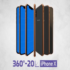 360度全方位 iPhone X 样机模板 iPhone X Kit Mockup