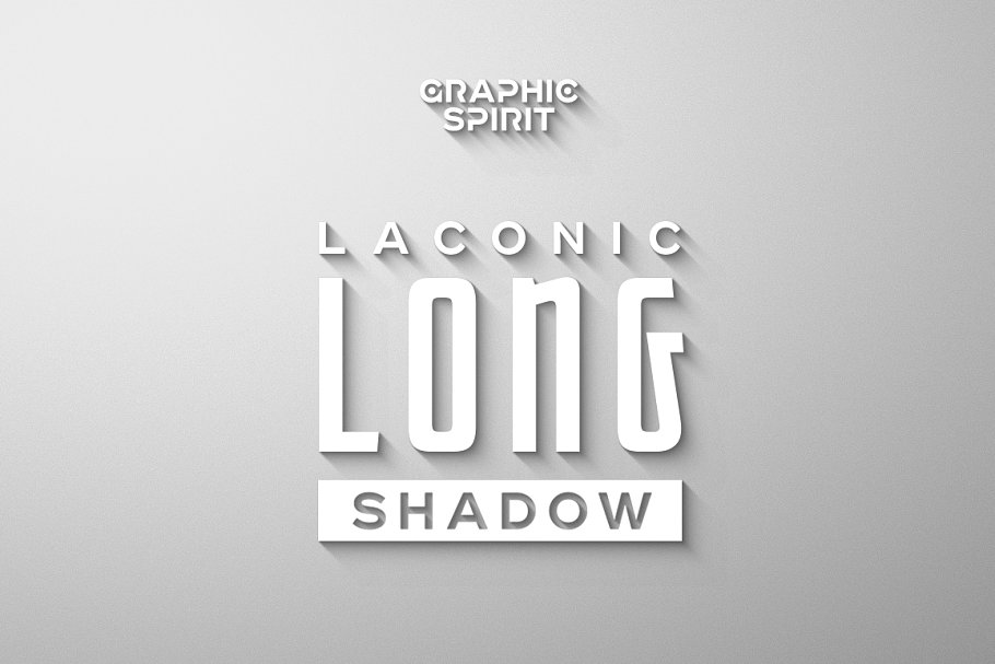 长阴影效果PS动作 Long Shadow Photoshop Actions