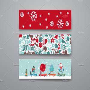 圣诞节日祝贺卡片制作素材 Merry Christmas Card Template